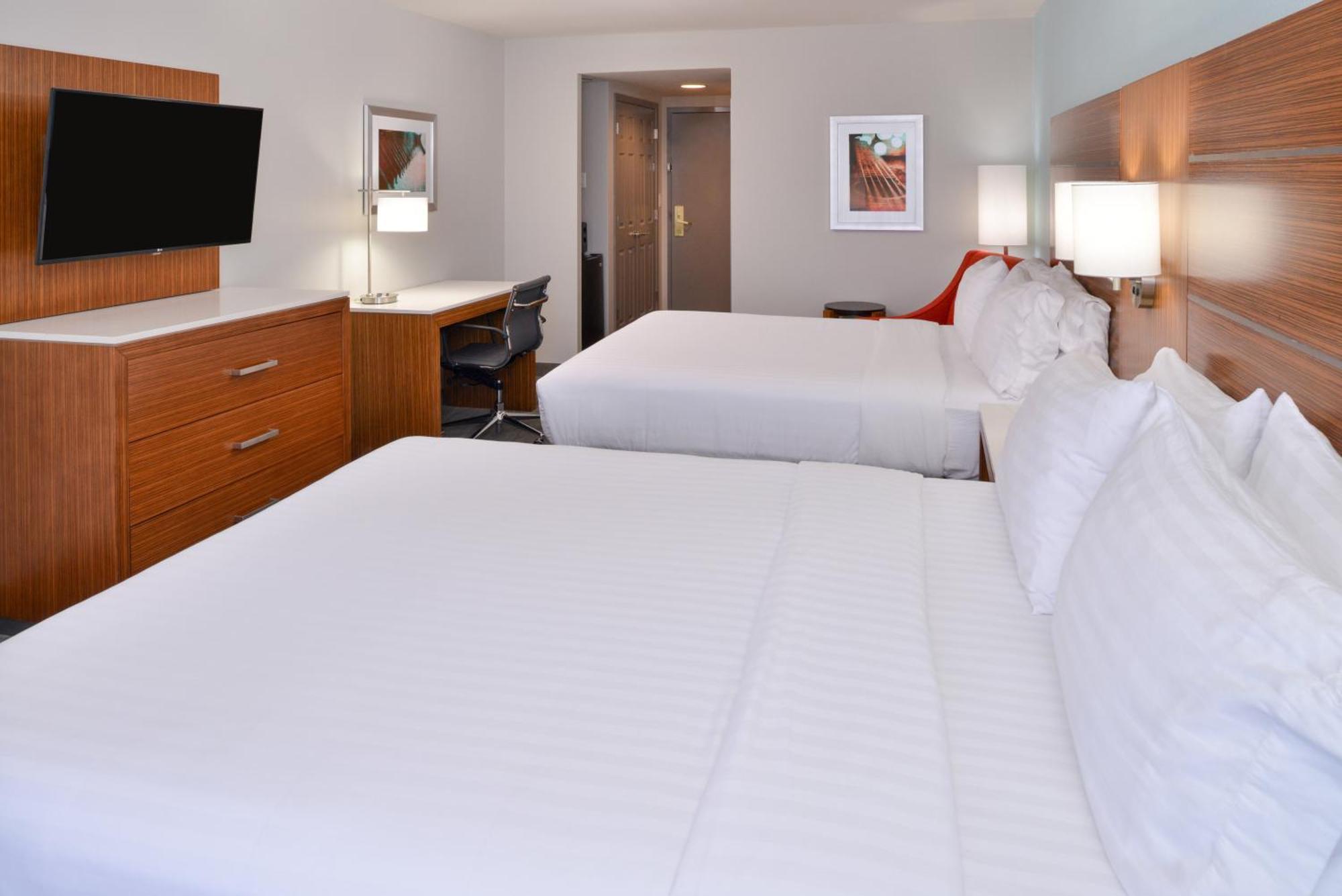 Double Room with Two Double Beds and Accessible Roll In Shower - Non-Smoking